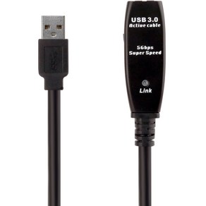 넥스트유 USB 3.0 리피터 케이블 20m + 어댑터 세트 NEXT-USB20U3PW, 1세트