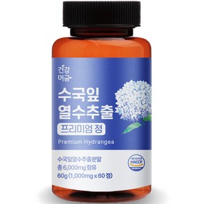 건강머금 수국잎 열수 추출물 프리미엄 정 60g, 60정, 1개