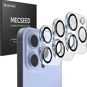 MECSEED 3CX 빛번짐방지 카메라 렌즈 풀커버 강화유리 휴대폰 액정보호필름 3p, 1세트