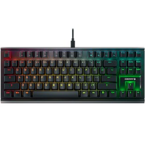 CHERRY 기계식 유선 텐키리스 키보드, 블랙, MX 1.1 RGB TKL  (갈축), 갈축