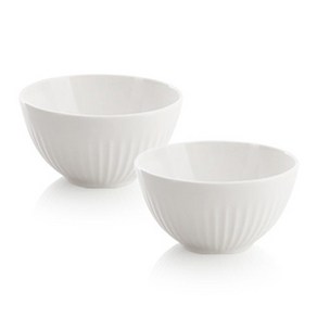 ZEN 플리츠 공기 11cm, 화이트, 2개