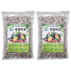 MG 복합비료 모든 야채/과일/식물용, 1kg, 2개