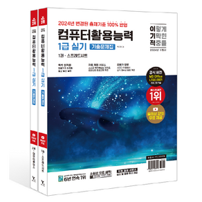 2024 이기적 컴퓨터활용능력 1급 실기 기출문제집 세트 전 2권