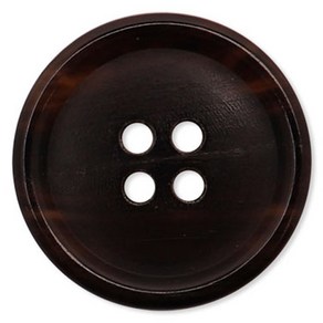 동대문단추왕 리얼소뿔 단추 23mm JWS-01, 브라운, 1개