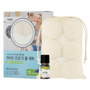 나무 건조기 양모볼 6p + 일랑일랑 퍼퓸 30ml 세트, 화이트(양모볼), 1세트