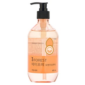 에이포레 유한양행 용기 주방세제 오렌지프루티향, 485ml, 1개