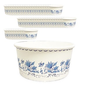 대한 유러피안 플라워 종이용기 520ml 높이 58mm x 지름 123mm, 1개입, 50개