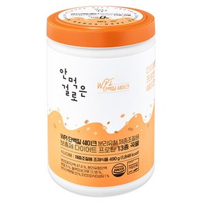 안먹은걸로 WPI 단백질 쉐이크 분리유청 체중조절용 보충제 다이어트 13종 곡물, 490g, 1개