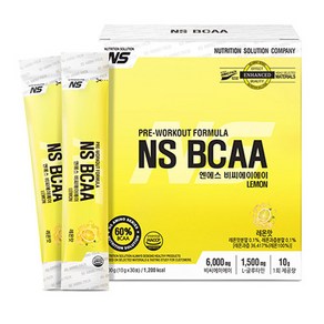 NS BCAA스틱 아미노산 보충제 레몬맛 30p, 300g, 1개