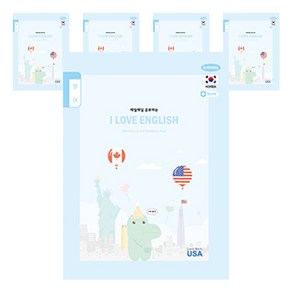 펜피아 1000 초등 1 6영어 제본노트, C블루, 5개