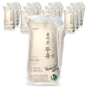 비락 올바른 두유, 190ml, 12개