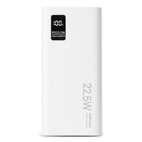 유니콘 PD3.0 고속충전 대용량 보조배터리 20000mAh C타입 PD-20000M, 화이트