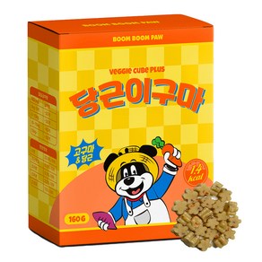 붐붐포 강아지 1.4kcal 미니 노즈워크 야채 트릿, 혼합맛(고구마/당근), 160g, 1개