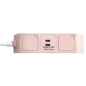 네모탭 A타입 고속충전 일반 멀티탭 2구 SY-NA2 USB QC