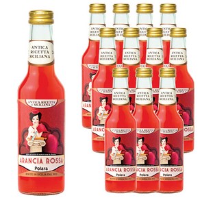 폴라라 시칠리아나 아란시아 로싸 탄산음료 블러드 오렌지, 12개, 275ml