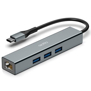 엑토 C타입 유선 랜카드 USB 3포트 멀티 허브 HUBL-05, 1개