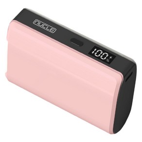 뉴클 컴팩트 포켓 대용량 PD 고속충전 22.5W 보조배터리 10000mAh USB C / A타입, NCPB-10KPD-14-LGC, 핑크