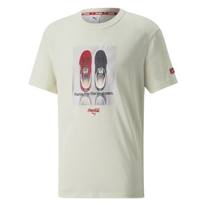 [PUMA]푸마_남성용_코카콜라 티셔츠_COCA COLA TEE_아이보리_53615997