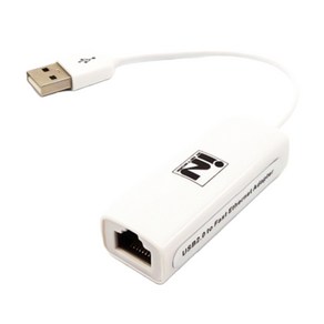 인네트워크 USB 2.0 유선 랜카드 화이트