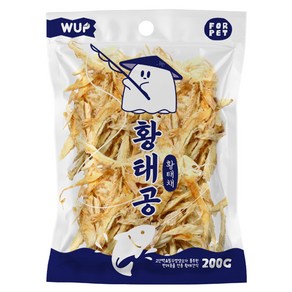 WUP 강아지 황태공 간식, 황태채, 200g, 1개