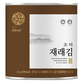 자연나라 재래 캔김, 30g, 1개