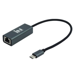 인네트워크 USB3 1 C타입 유선 랜카드 메탈, IN-U31LANCW, 1개