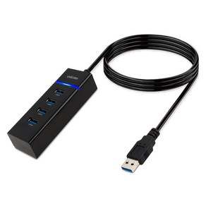 유니콘 4포트 무전원 USB3.1 허브 케이블 1.8m LH-4000A