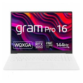 LG전자 2024 그램 Po 16 코어Ulta7 지포스 RTX 3050, 에센스화이트, 512GB, 32GB, WIN11 Home, 16Z90SP-ED7HK