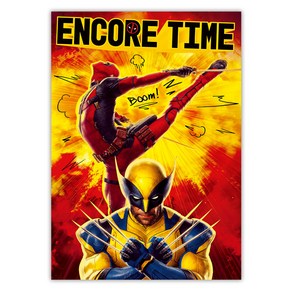 마블 데드풀과 울버린 A3 펄포스터 03 Encore Time