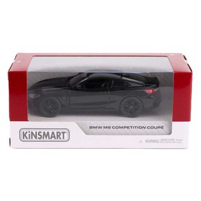 킨스마트 BMW M8 컴페티션 쿠페 KT5425 자동차 작동완구, 블랙, 1개