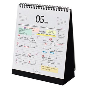 아이씨엘디자인 Desk Calenda 2025, black, 1개