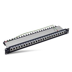 랜스타 CAT 6A STP 24포트 패치판넬 LS-7PLB-F24X, 1개