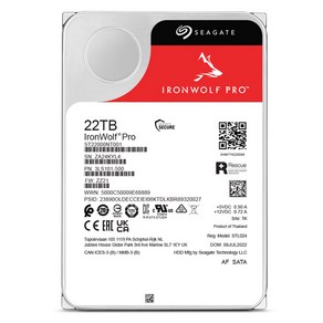 씨게이트 IonWolf Po HDD, ST22000NT001, 22TB