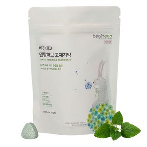 비긴에코 덴탈허브 고체치약 리필형, 105g, 1개