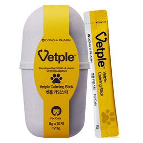 벳플 고양이 스틱 영양제, 스트레스완화/안정/집중력관리, 120g, 1개