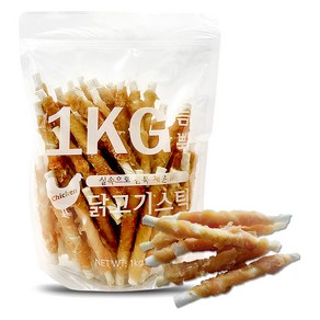 댕냥이생활연구소 듬뿍 대용량 강아지간식, 1kg, 1개, 닭고기스틱