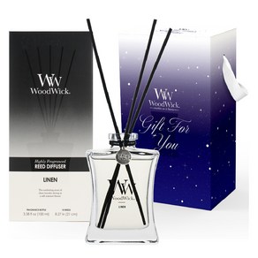 우드윅 시그니처 디퓨저 기프트 에디션, 린넨, 100ml, 1개