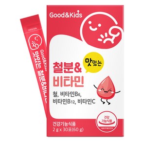 내츄럴플러스 유아용 굿앤키즈 맛있는 철분비타민 딸기맛 30p, 60g, 1개