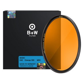 슈나이더크로이츠나흐 B + W BASIC 카메라렌즈필터 ORANGE 58mm, 1개