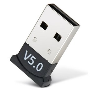 컴스 USB 블루투스 v5.0 무선 동글 듀얼모드 10m 지원, 블랙, 1개, IH505