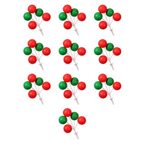 그래다다 크리스마스 풍선 토퍼, 혼합색상, 10개