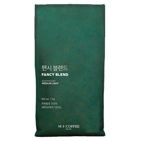 엠아이커피 팬시 블렌드, 홀빈(분쇄안함), 1kg, 1개