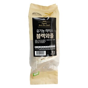 OganicStoy 유기농 라이스 블랙와플 곡물맛, 1개, 65g