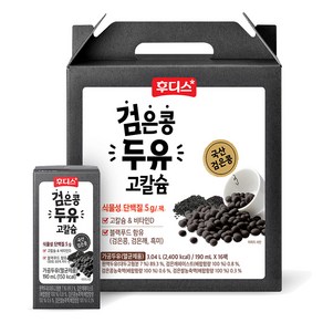 일동후디스 고칼슘 검은콩 두유, 16개, 190ml