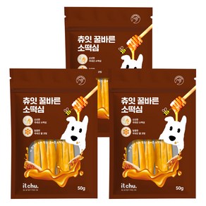 잇츄 강아지 츄잇 꿀바른 소떡심 개껌, 50g, 3개