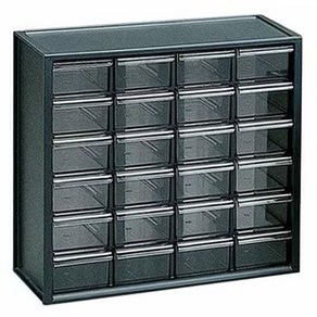 아이리스 부품 수납 정리함 PC-310, 블랙, 1개