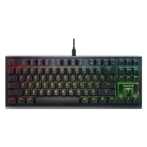 CHERRY MX 1.1 RGB TKL 게이밍 기계식 키보드, 블랙, G80-3911HWAKR-2, 저소음 적축