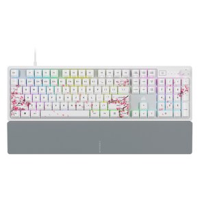 커세어 K70 RGB CORE SE Chey blossom 게이밍 기계식 키보드, 화이트, RGP0169, 적축