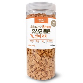 라피끄 강아지 유산균 품은 연어 져키, 1kg, 1개