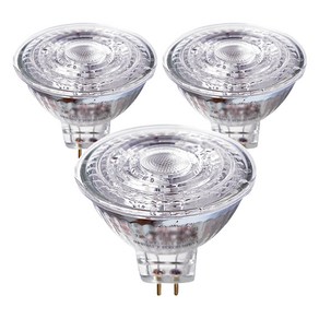 오스람 LED 할로겐 전구 램프 4.5W MR16, 주백색, 3개